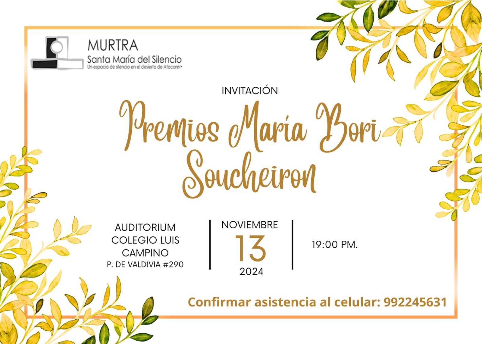 Premios María Bori Soucheiron