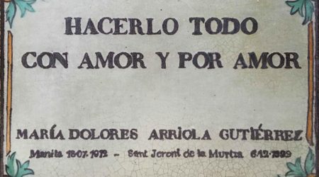 Homilia en memoria de María Dolores Arriola