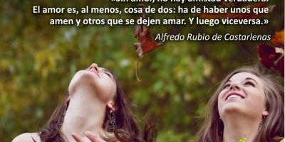 Sin amor, no hay amistad verdadera