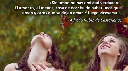 Sin amor, no hay amistad verdadera