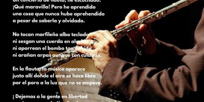 Un concierto de flauta, he escuchado