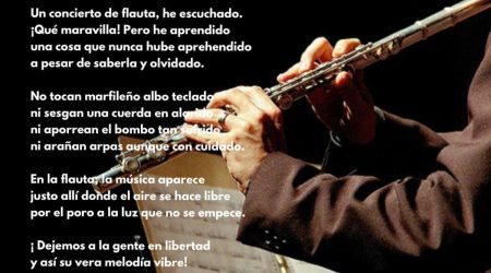 Un concierto de flauta, he escuchado